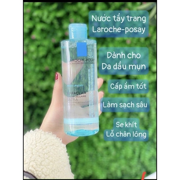 Nước tẩy trang La Roche-Posay Eau Micellaire 400ml cho da dầu và da nhạy cảm