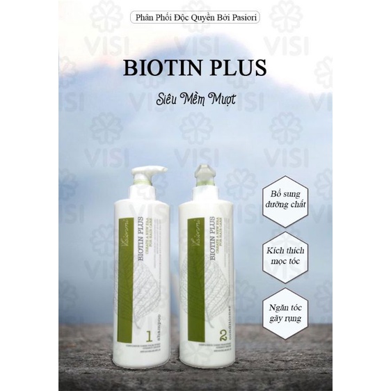 Cặp  dầu gội xả chống rụng tóc VISIONMI BIOTIN PLUS