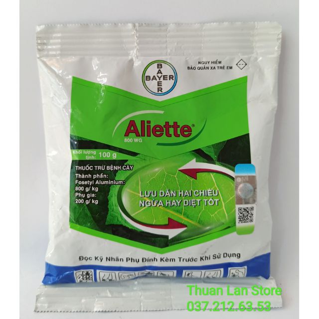 Thuốc Trừ Bệnh Cây Trồng Aliette 80WG Trừ Nấm Bệnh, Thối Rễ gói 100g