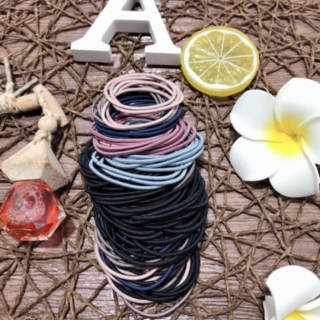 COMBO 100 dây buộc tóc cực đẹp ( Nhiều Màu )