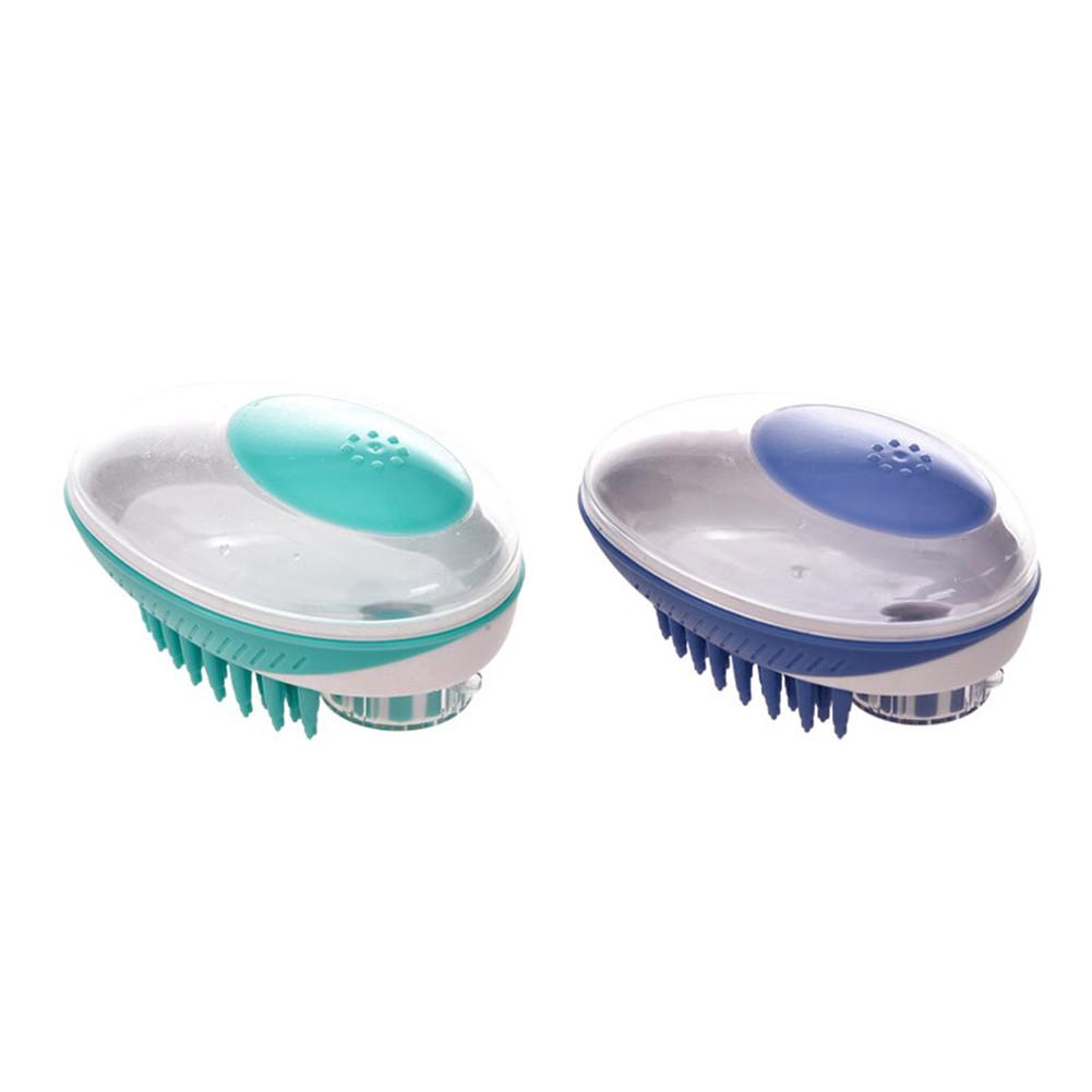 Bàn chải silicone tắm mát xa cho thú cưng