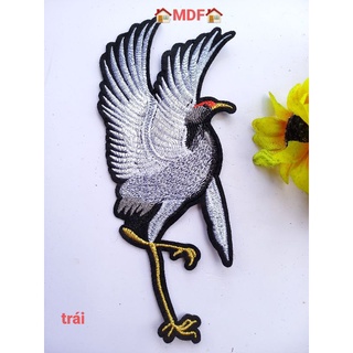 Miếng hình chim hạc thêu