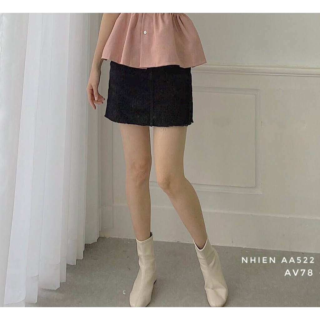 [Mã FADIRECT20 giảm 20K đơn 150K] Chân Váy Kaki_Nhienvintage AV78 | BigBuy360 - bigbuy360.vn