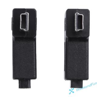 Set 2 Đầu Chuyển Đổi Micro Usb Sang Mini Usb 90 Độ