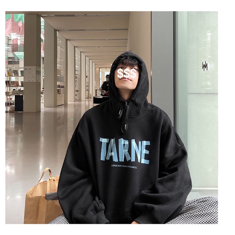 Áo hoodie nam nữ,Áo sweater nỉ nam nữ from rộng Unisex chất nỉ ngoại siêu dày dặn in hình chữ đen trắg