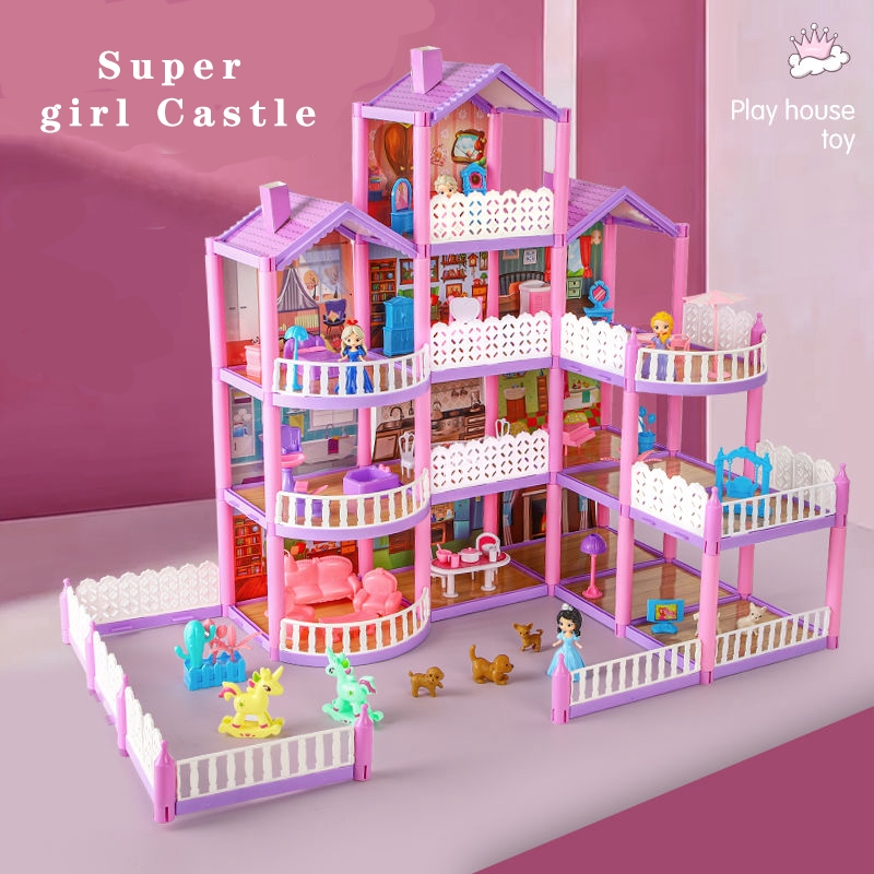 đồ chơi trẻ em Ngôi Nhà Búp Bê Barbie Xinh Xắn Cho Bé Gái