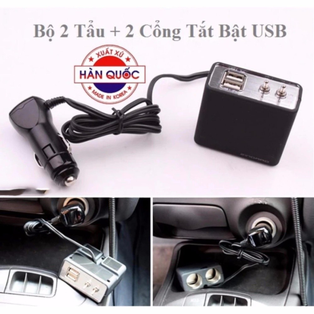 [HOT] Bộ Chia USB 2 Cổng Bật Tắt Cao Cấp Zingaro Korea DL-802S TI778