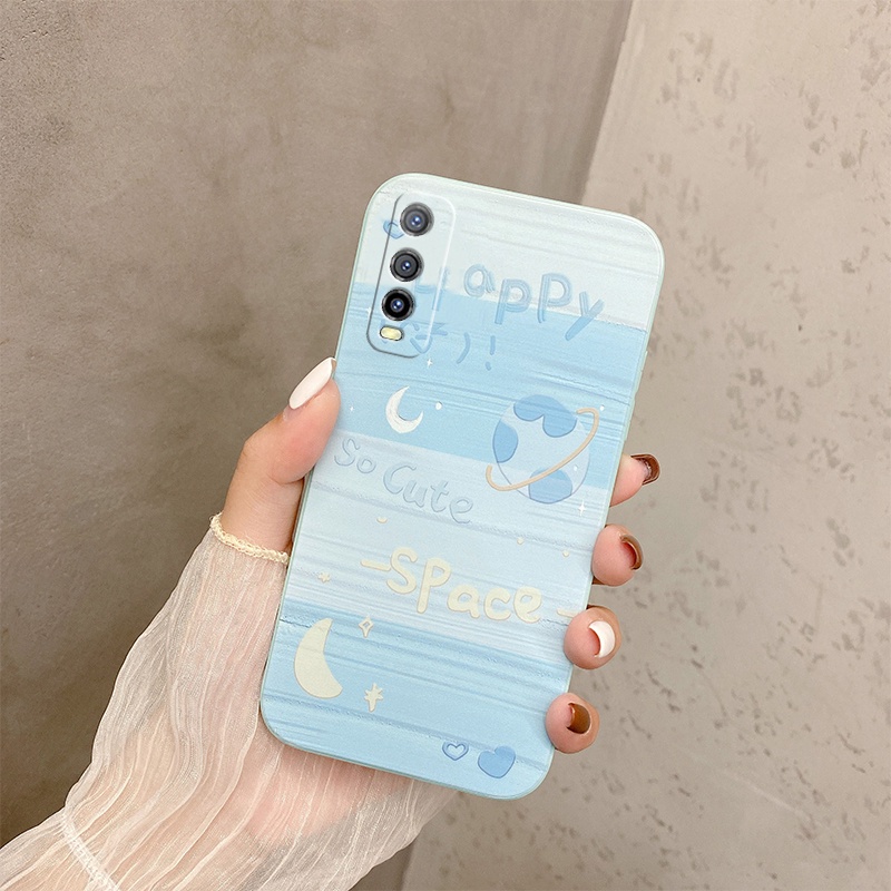 Ốp điện thoại mềm bảo vệ camera chống vỡ cho Vivo Y20 2021 Y20s Y12s 2021 Y20s G Y11s Y12A Y12 Y15 Y17 U10 Y19 Y30 Y50 Y30i Oil Painting Fashion Casing