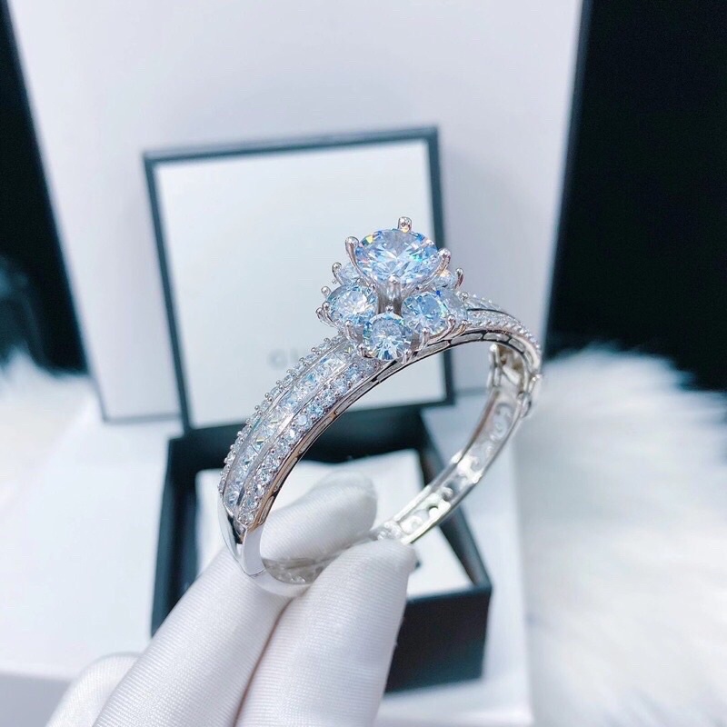 Vòng tay xi bạch kim siêu sáng Kami VB9108