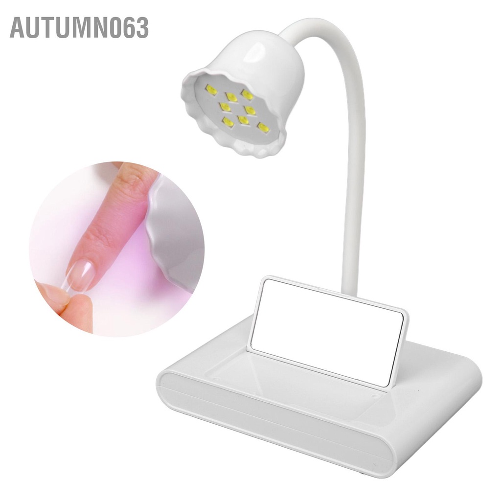 140*95*290mm Đèn làm móng Máy đóng móng 20W 8 cái Chíp ánh sáng LED Gương Gel sấy đánh bóng với cáp USB cho Tiệm tại nhà Autumn063