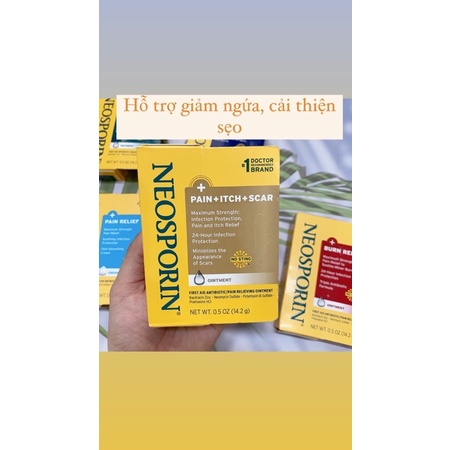 Kem Mỡ Kháng sinh Hỗ Trợ Vết Thương bỏng Neosporin 14.2g/28.3g Original Ointment  - nhiều màu