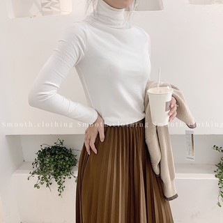áo thun trơn cổ lọ