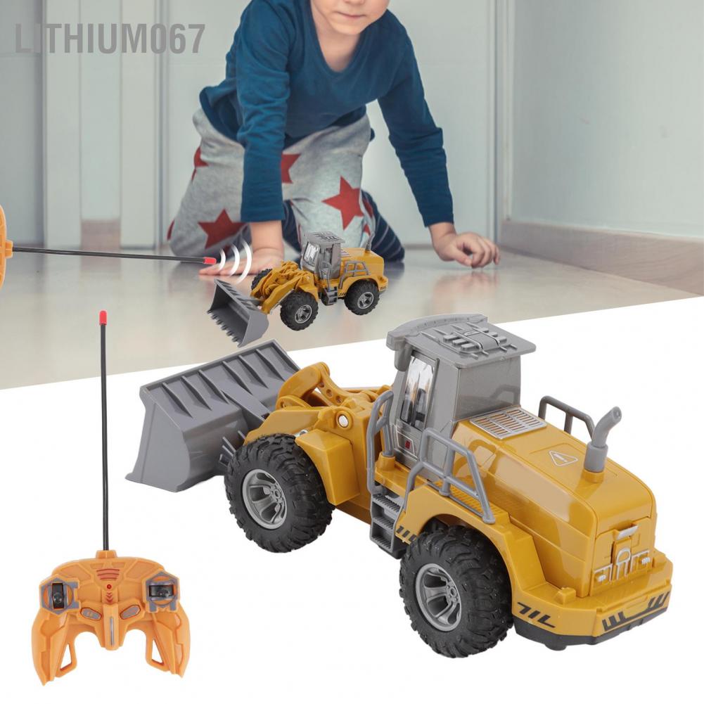Lithium067 Lithium067 Máy xúc điều khiển từ xa 1:30 Điều linh hoạt giống như thật Chuyển tiếp Đảo ngược Trái phải đào RC cho trẻ em trên 3 tuổi
