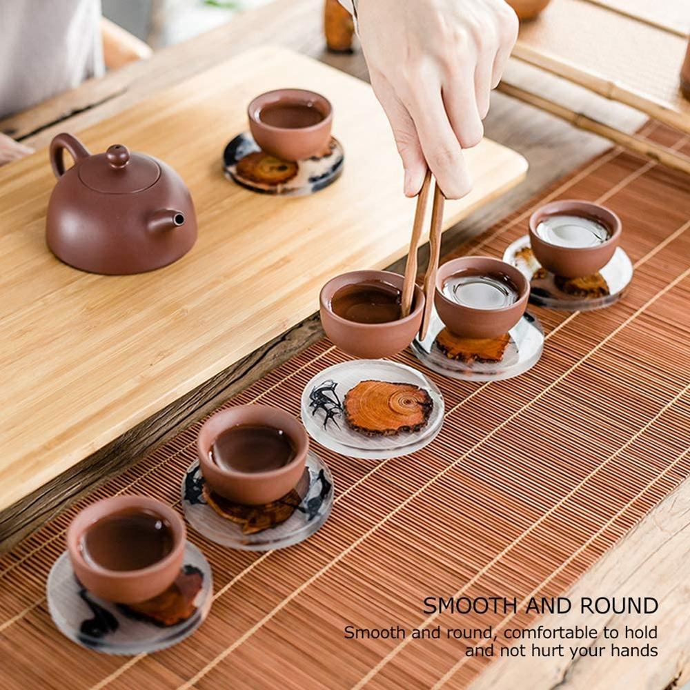 HARRIETT Tấm Lót Cốc Nước Bằng Nhựa Resin Sáng Tạo Trang Trí Bàn Ăn / Quán Cà Phê / Nhà Bếp