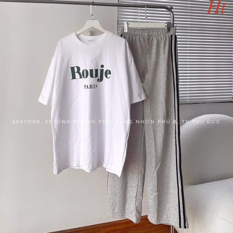 Bộ áo ROU +quần ba rót xám HT12