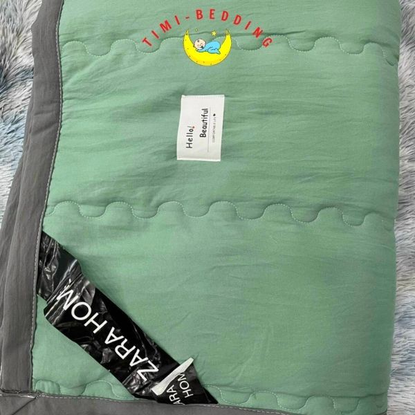 Chăn hè zara home viền kẻ chính hãng cao cấp, nhập khẩu kích thước 2x2,3m – Timibedding