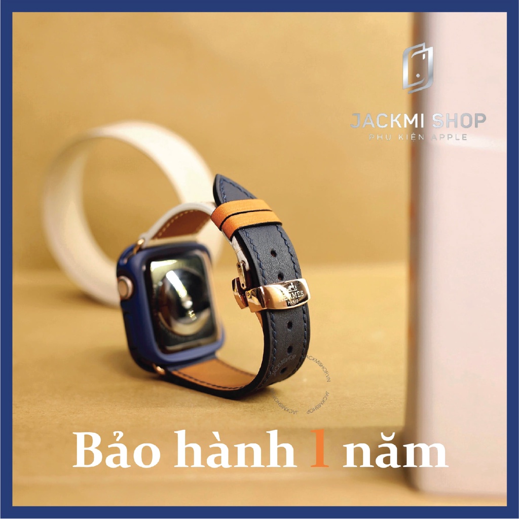 [COMBO 2 MÓN] DÂY DA BÊ SWIFT KHÓA BƯỚM CHO APPLE WATCH + ỐP VIỀN RHINOSHIELD CHO APPLE WATCH (DÂY DA BẢO HÀNH 1 NĂM)