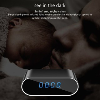 ღSpy Camera Hidden Camera in Clock WiFi 1080P Video Recorder Wireless IP Camera for Home Security