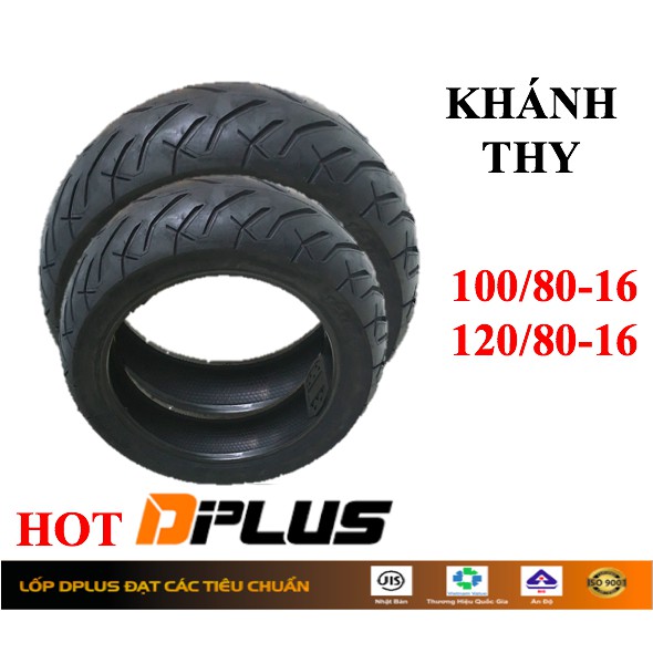 1cặp Vỏ  xe Honda SH Nam 125cc,150cc chính hãng DPLUS Công Nghệ Nhật IOS9001