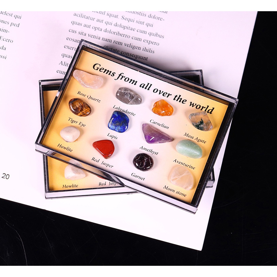 Hộp mẫu đá thanh tẩy bài Tarot cao cấp