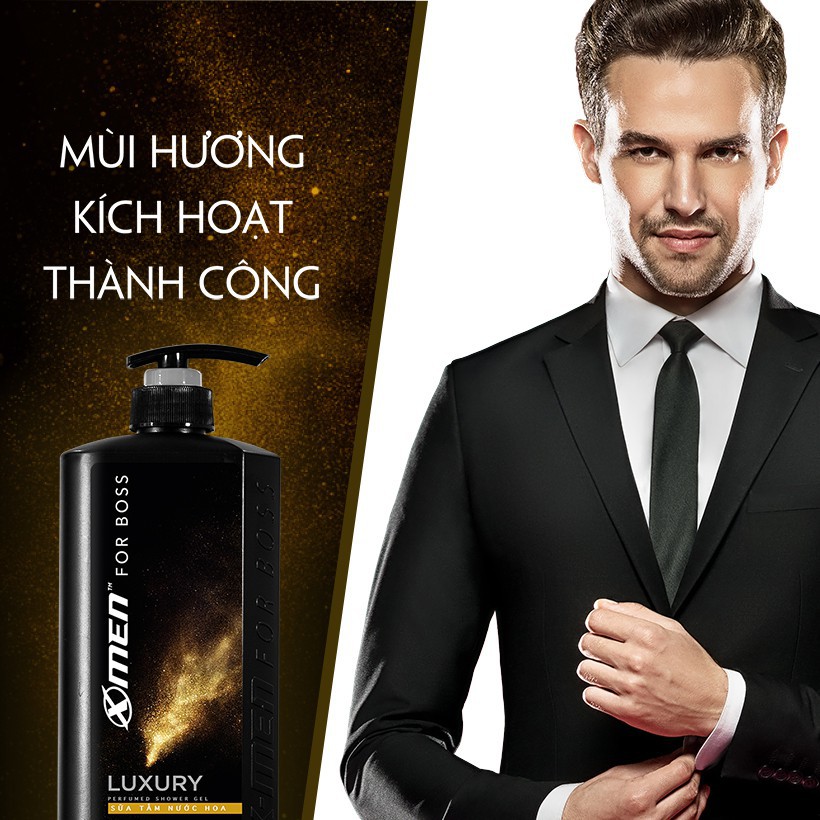 Sữa Tắm - Dầu Gội Nước hoa X-Men For Boss Luxury 650g - Mùi hương sang trọng tinh tế