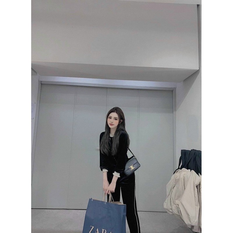 TÚI CE.Li.Ne VUÔNG DA TRƠN KHOÁ X   IB TRƯỚC