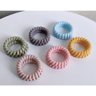 Dây cột tóc lò xo màu tông hàn quốc