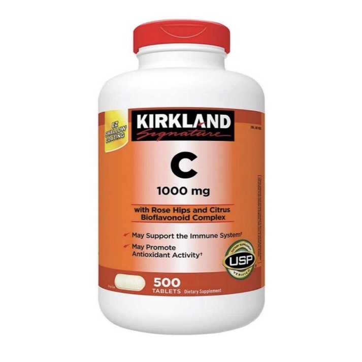 Viên Vitamin C 500mg/1000mg Kirkland 500 viên USA