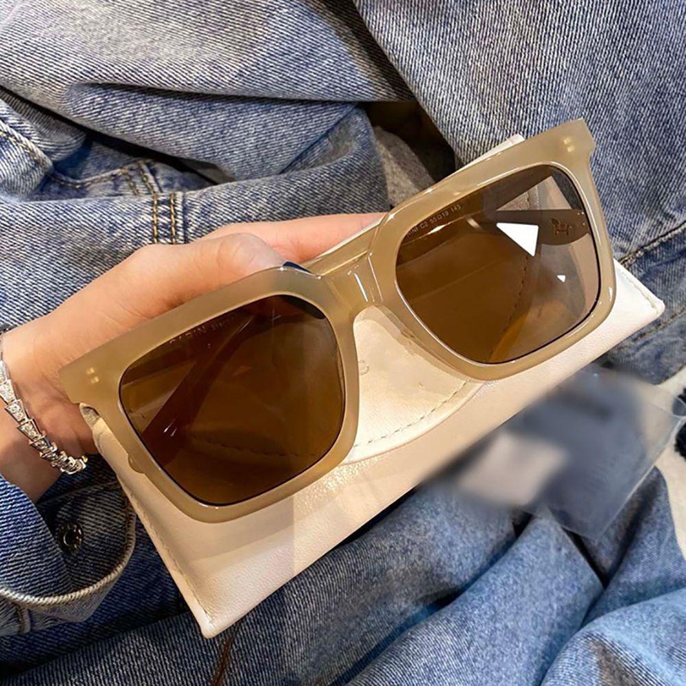 Kính Mát Gọng Vuông Phong Cách Vintage Thời Trang Dành Cho Nữ