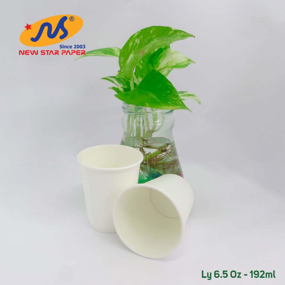 Lốc 50 ly giấy 6.5oz ~ 192ml hiệu AgroLife | BigBuy360 - bigbuy360.vn