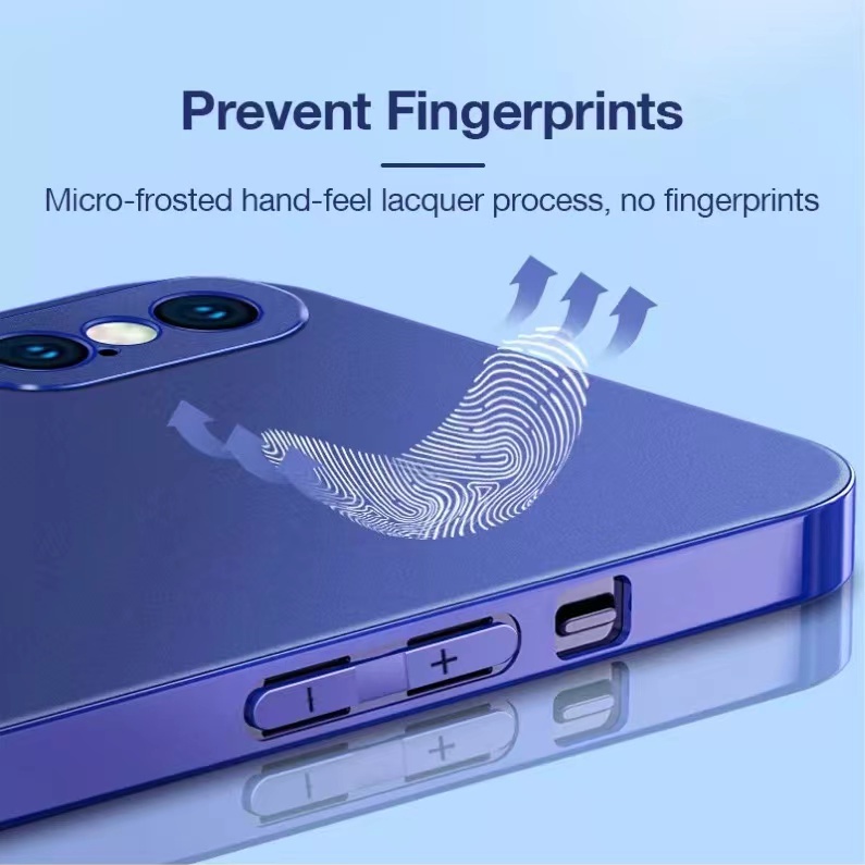 Ốp lưng điện thoại mờ mạ cạnh thẳng Hình vuông TPU mềm mỏng chống va đập cho iPhone X XS MAX XR 11 PRO MAX Full Camera Protector Case