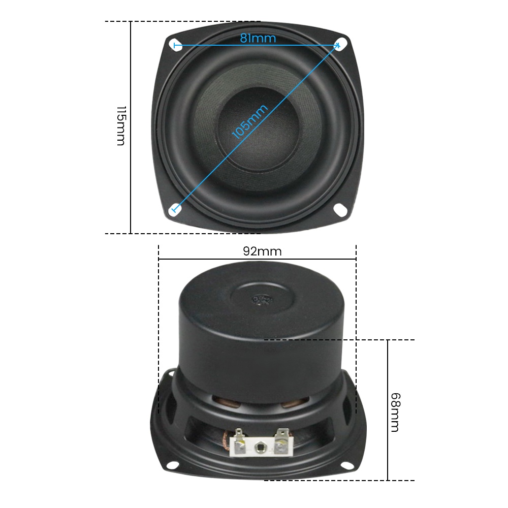 Loa siêu trầm AIYIMA 4 inch 4/ 8 Ohm 45W 2.1 chất lượng cao tiện lợi