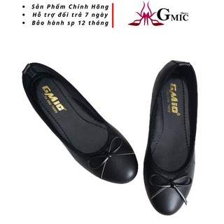 Giày búp bê mũi tròn nơ nhỏ xinh cao cấp êm chân big size hàng chính hãng GMIC- NBB001-3