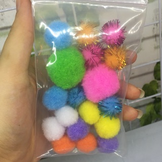 Hạt pompom mix
