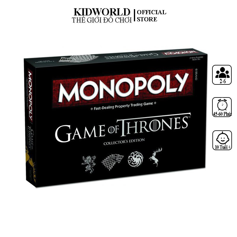 Cờ Tỷ Phú Monopoly Game Of Thrones Phiên Bản Tiếng Anh Cao Cấp