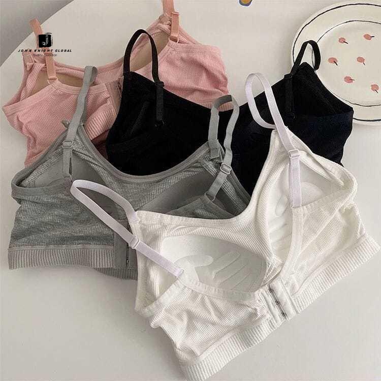 Áo lót vải cotton không gọng mát xa phong cách Hàn Quốc