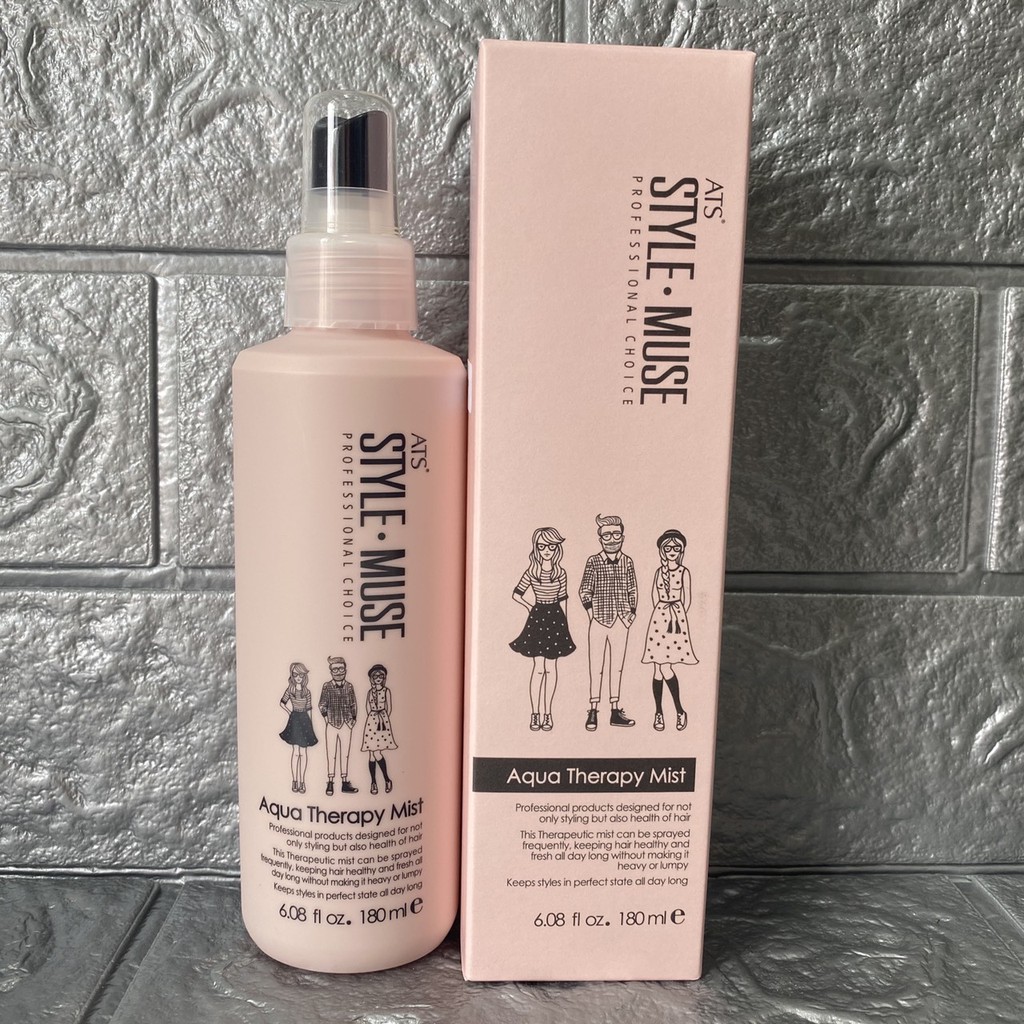 Xịt dưỡng tóc ATS STYLEMUSE AQUA THERAPY MIST 180ml