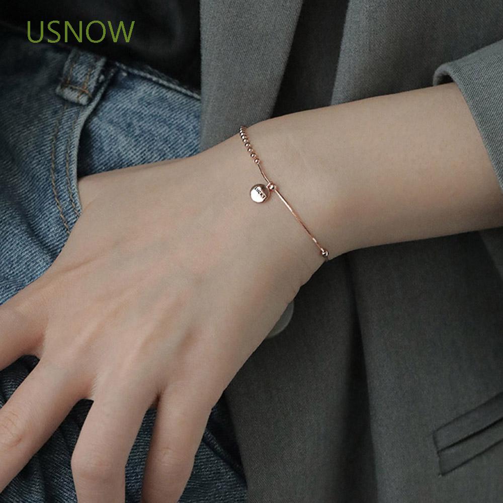 Vòng Tay Xỏ Hạt Chữ May Mắn Thời Trang Cho Nữ