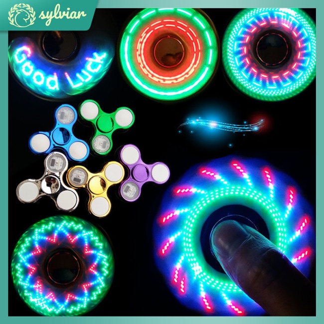 [sylviar] 360° Con Quay Đồ Chơi Spinner PháT SáNg, GiúP GiảM Stress (MàU SắC NgẫU Nhiên)