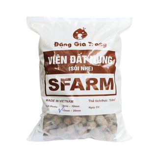 Viên đất nung - sỏi nhẹ Sfarm size hạt nhỏ 5-10mm