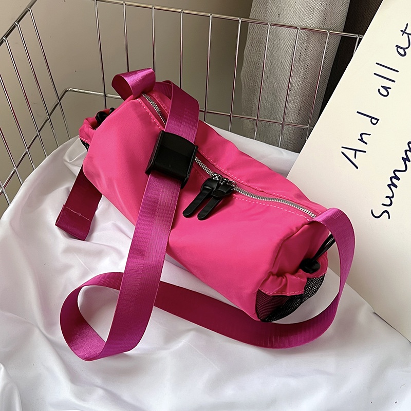 Túi Đeo Chéo Vai Dung Tích Lớn Màu Xanh Dương Chất Liệu Nylon Thời Trang Mùa Hè 2022 Mới Cho Nữ