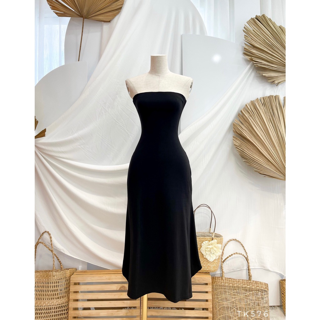 Đầm thun dáng ôm dài cúp ngực đuôi cá Emilyshop ulzzang