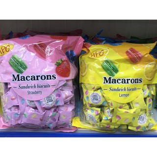 BÁNH QUY MACARONS 3 VỊ KEM SỮA/DÂU/CHANH GÓI 400G (80 chiếc)