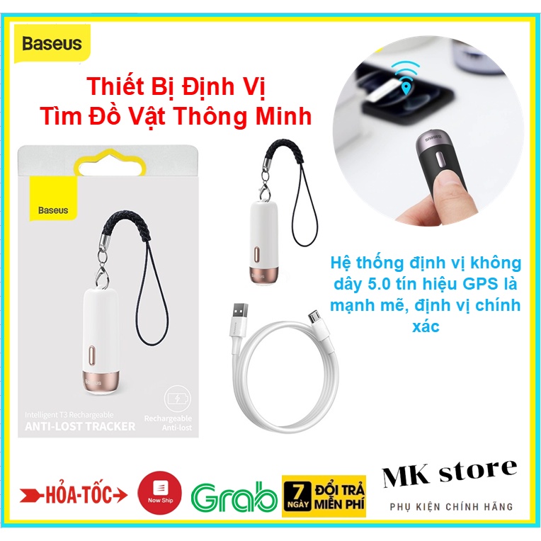 Thiết Bị Định Vị Tìm Đồ Vật , Điện Thoại , Chìa khoá , Túi xách Thất Lạc Thông Minh Baseus ZLFDQT3