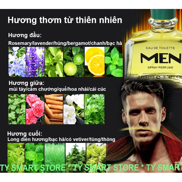 Nước Hoa Nam Tính Thơm Lâu Khó Cưỡng MEN Perfume 100ml