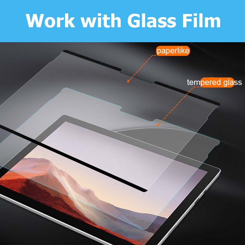 Miếng Dán Bảo Vệ Màn Hình Từ Tính Chống Lóa Cho Microsoft Surface Pro & Surface Go