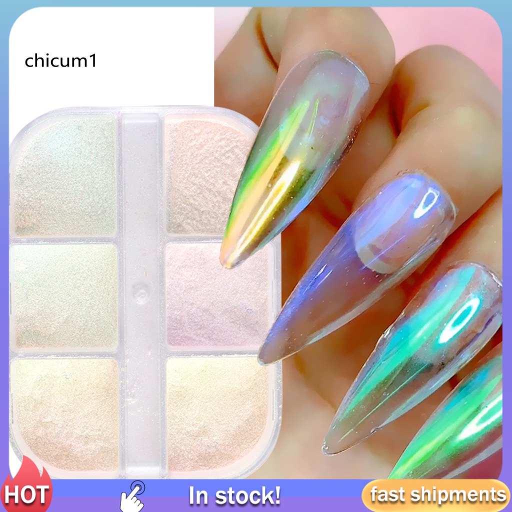 [Hàng mới về] Bột kim tuyến tráng gương long lanh trang trí móng tay