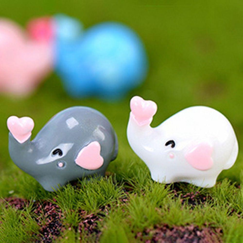 MOCHO Mô Hình Chú Voi Nhỏ Bằng Nhựa Resin Trang Trí Sân Vườn / Nhà Búp Bê