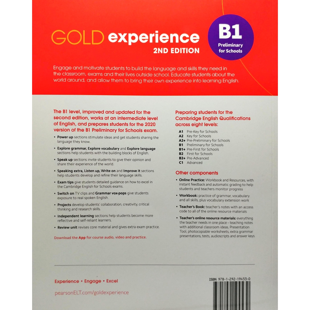 Sách - Gold Experience 2nd Edition B1 Student's Book