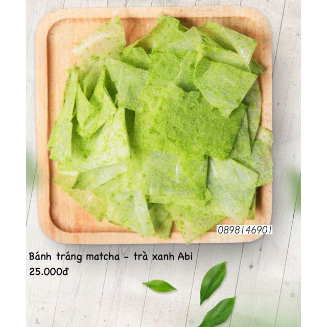 BDƯ [FREESHIP 99K TOÀN QUỐC] Bánh tráng Trà Xanh Matcha Abi 52